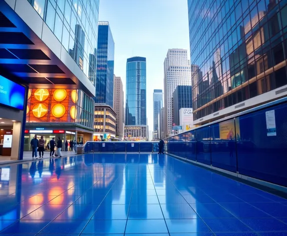 blue color floor tiles