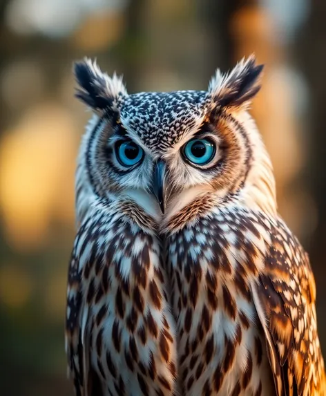 owls blue eyes