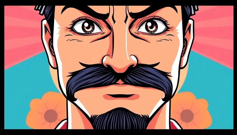 mustache anime