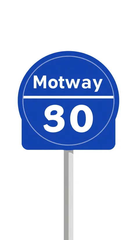 uk motorway sign photoshop