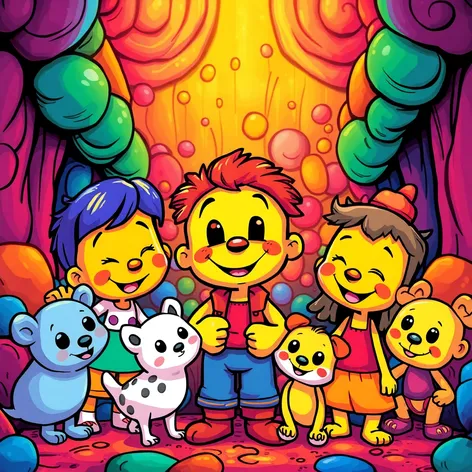 colorful cartoon