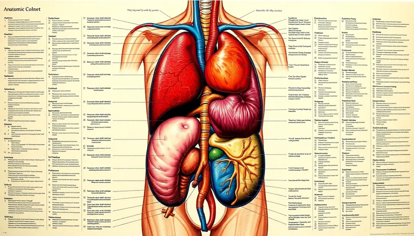 chart of organs in