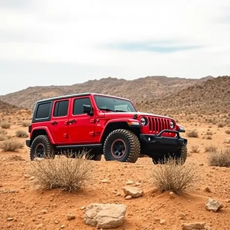 red jeep wrangler