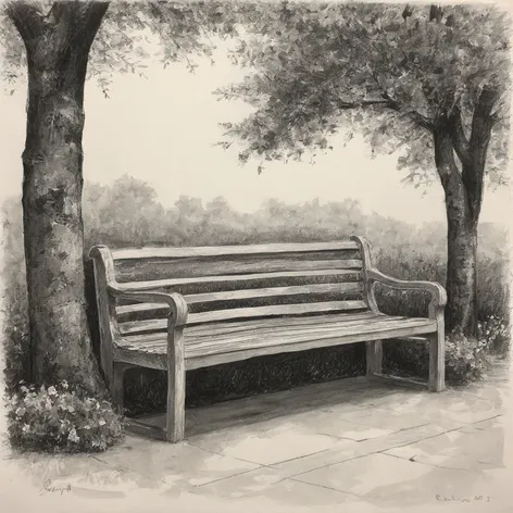 bench drawing