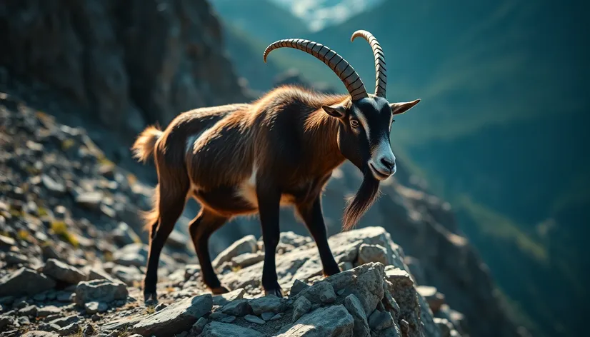 muscular goat