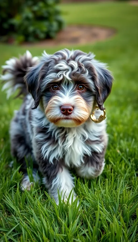 blue merle aussiedoodle