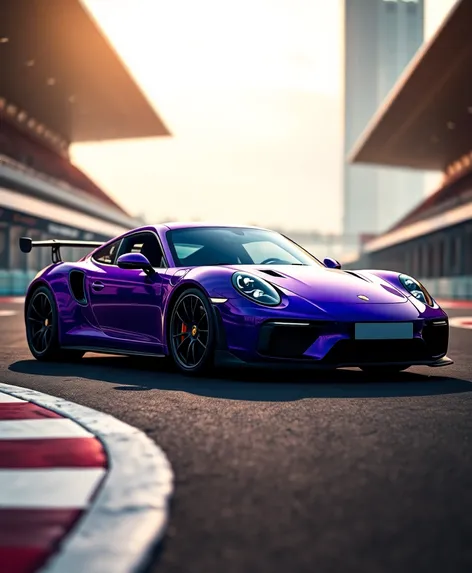 purple porsche