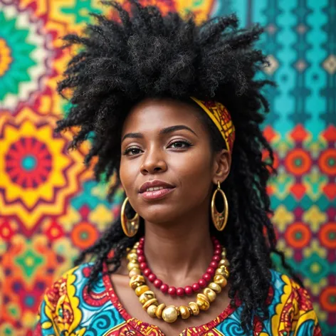 Black woman, colorful, spiritual,