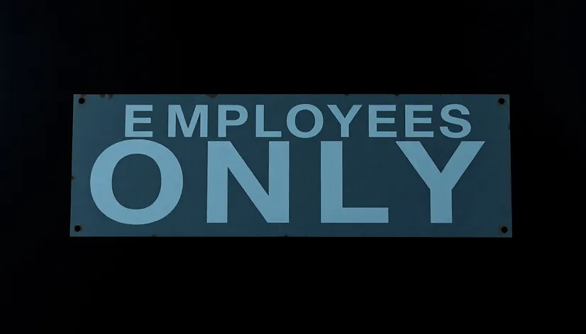 employees only sign