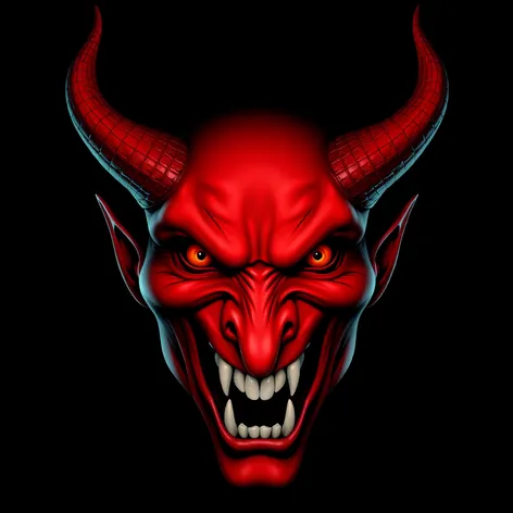 realistic devil face