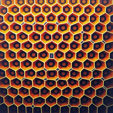 realistic honeycomb drawing