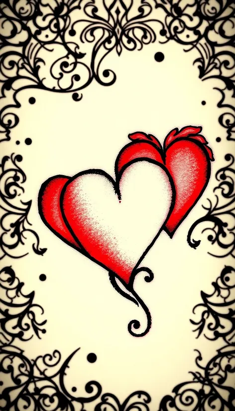 3 hearts tattoo