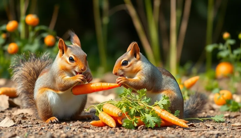 do squirrels eat carrots