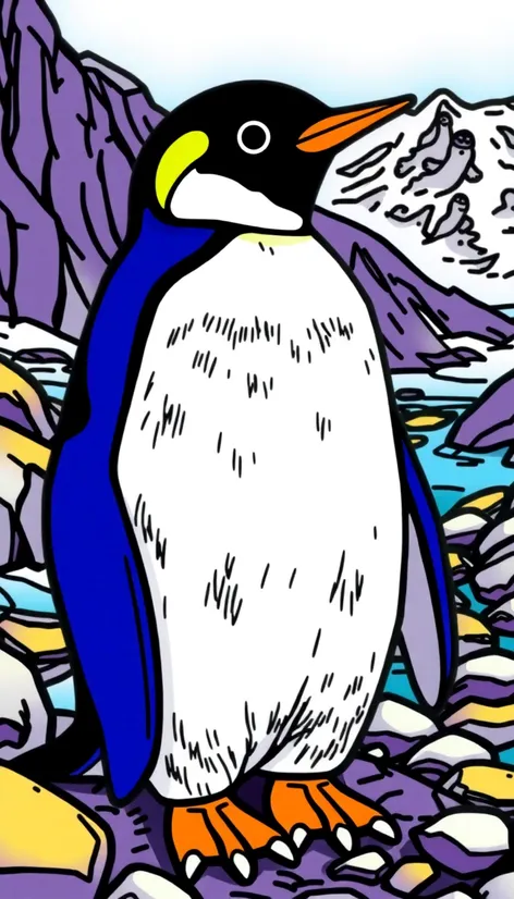 penguin coloring sheet