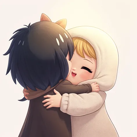 Make hug each other