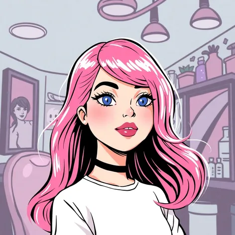 hairsalon clipart pink