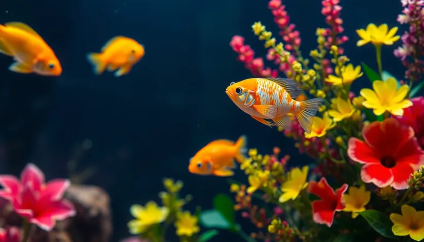 flower cichlid fish