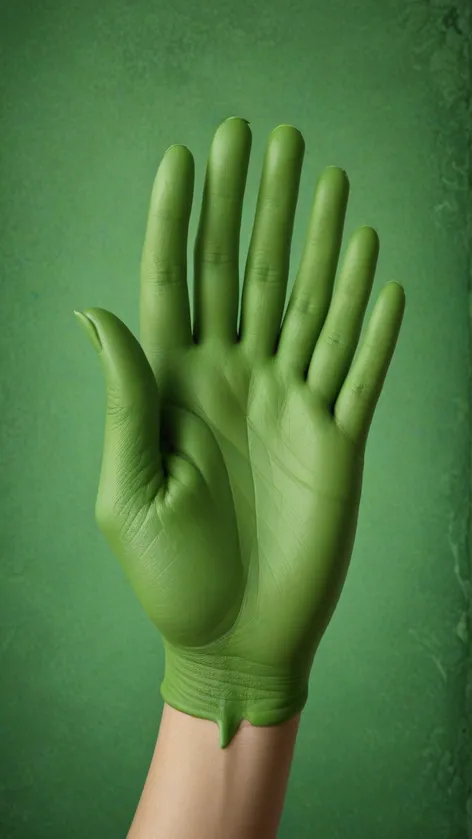 green hand