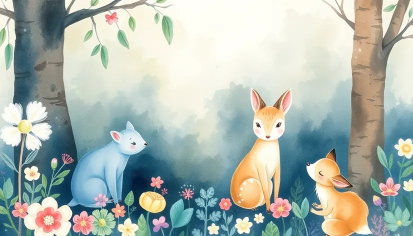 watercolor woodland creatures