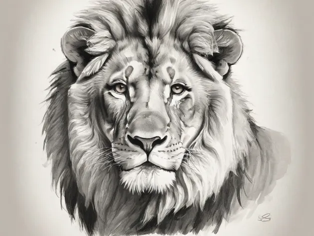 lion cartoon drawing