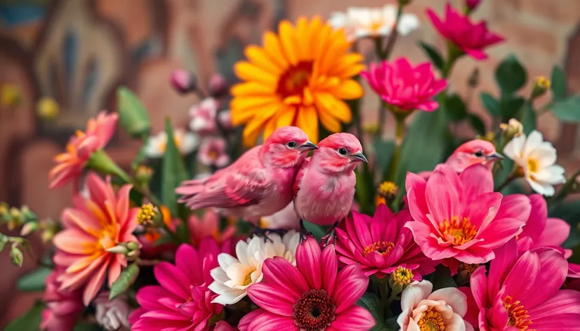 pink birds