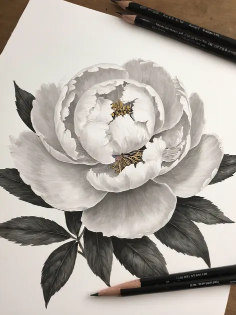 peony drawing