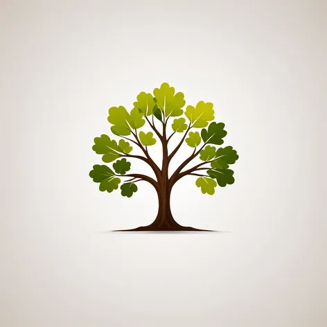 minimalist oak tree