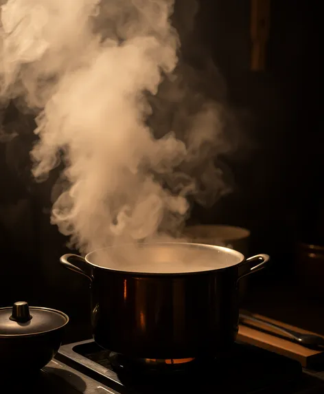 steaming pot