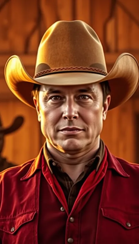 elon musk cowboy hat