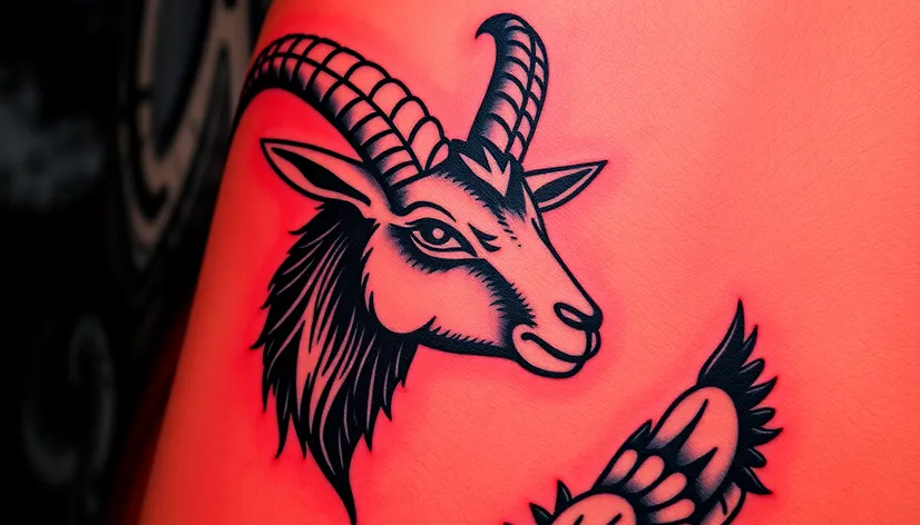 goat tattoo