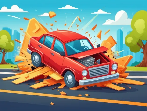 cartoon car crash