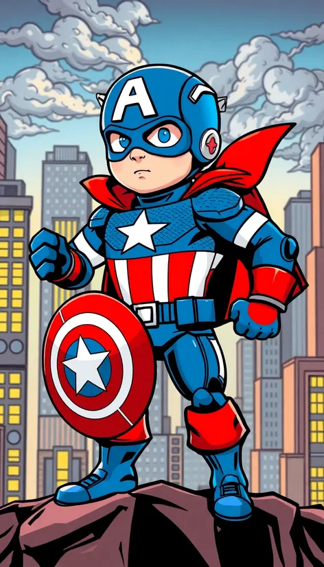 tiny captain america