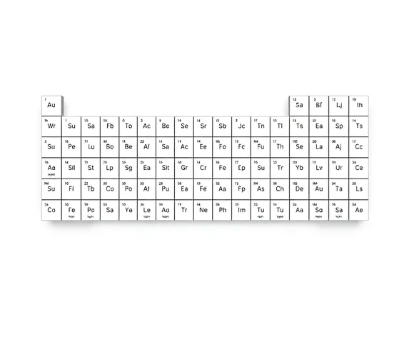 empty periodic table