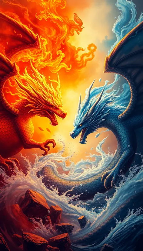 fire dragon vs water