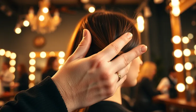 hand holding cut hair