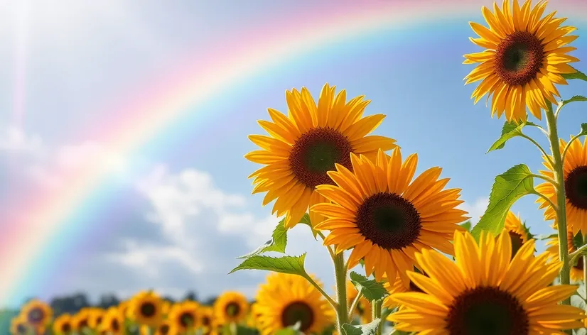 thursday sunflower rainbow