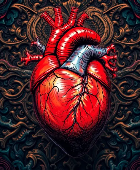 tattoo heart anatomical