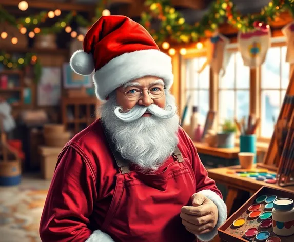 santa painting