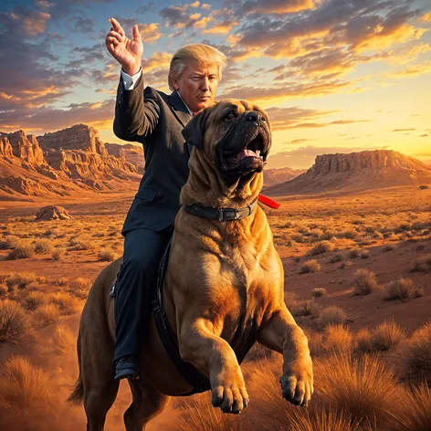 Donald Trump riding English