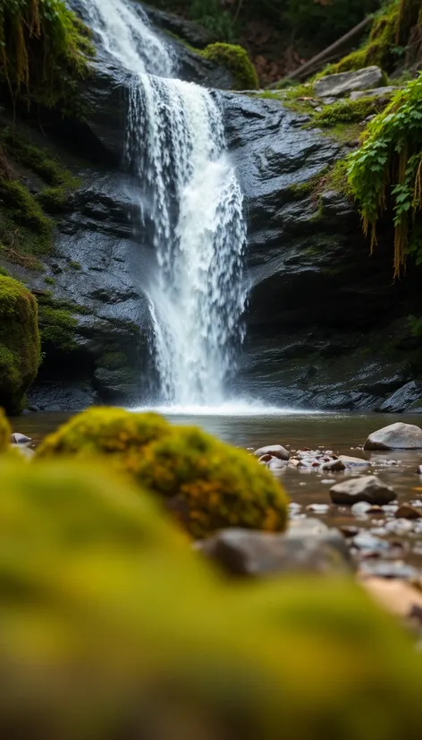 simple drawing of waterfall