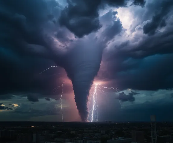 tornado and lightning