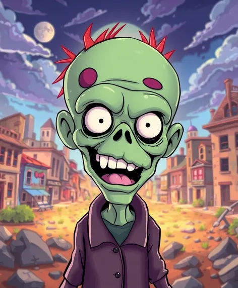 zombie in cartoon