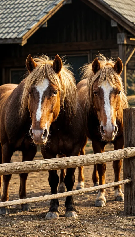 draft horses