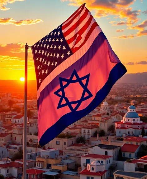 israel american flag