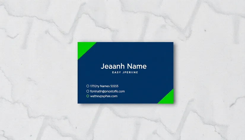 business card mockup