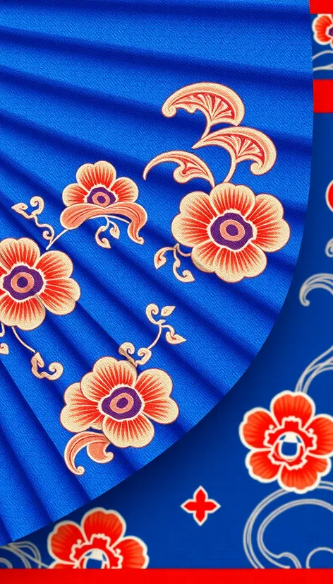 blue fan japanese