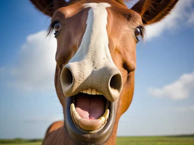 horse funny face