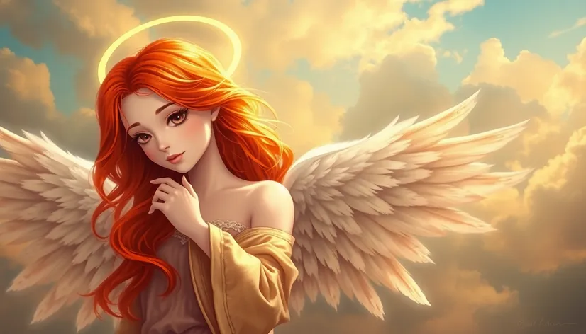 red hair angel