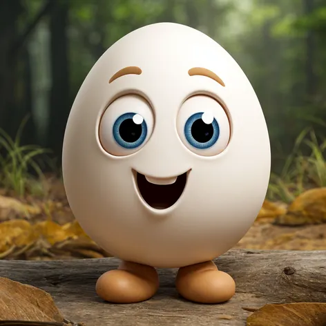 a cartoon egg with