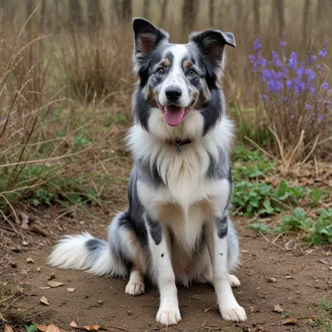 blue merle border collie